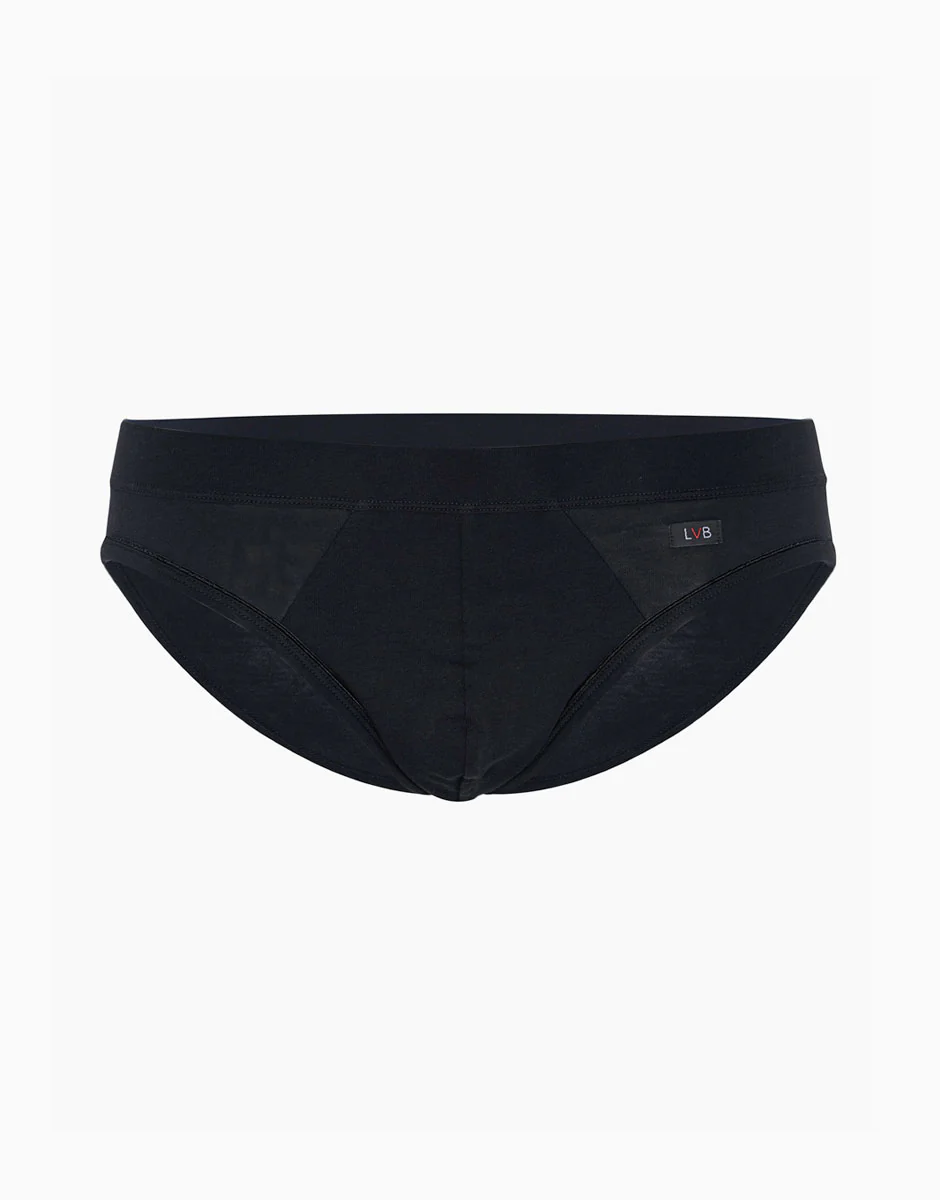 Slip mini Cotton Stretch nero in cotone elasticizzato - Image 4
