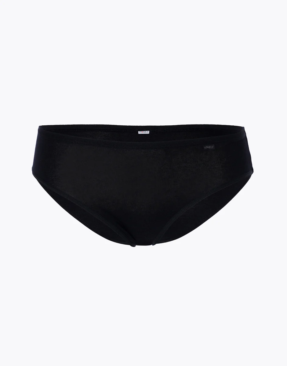 Slip mini lovely in cotone modal, nero - Image 4