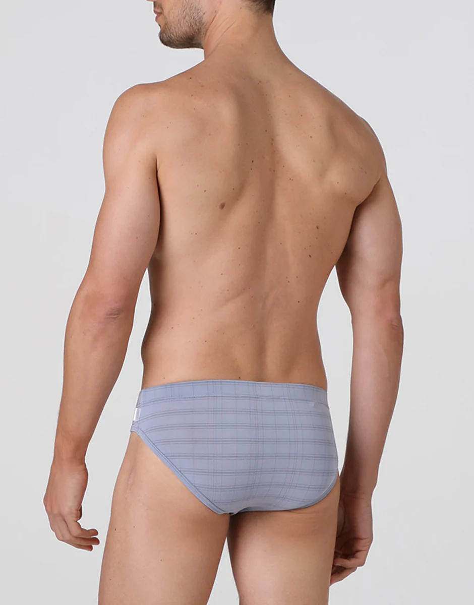 Slip uomo in micromodal, grigio chiaro - Image 3