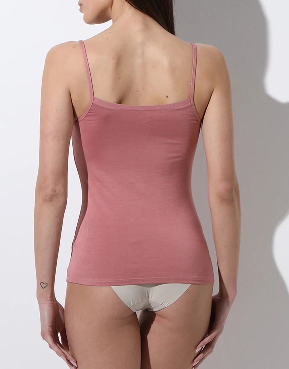 Top Basic Soul in Viscosa, rosa polvere - Image 3
